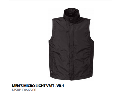 Mens vest black