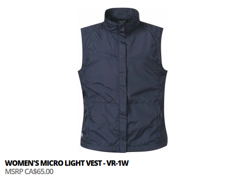 Womens vest black